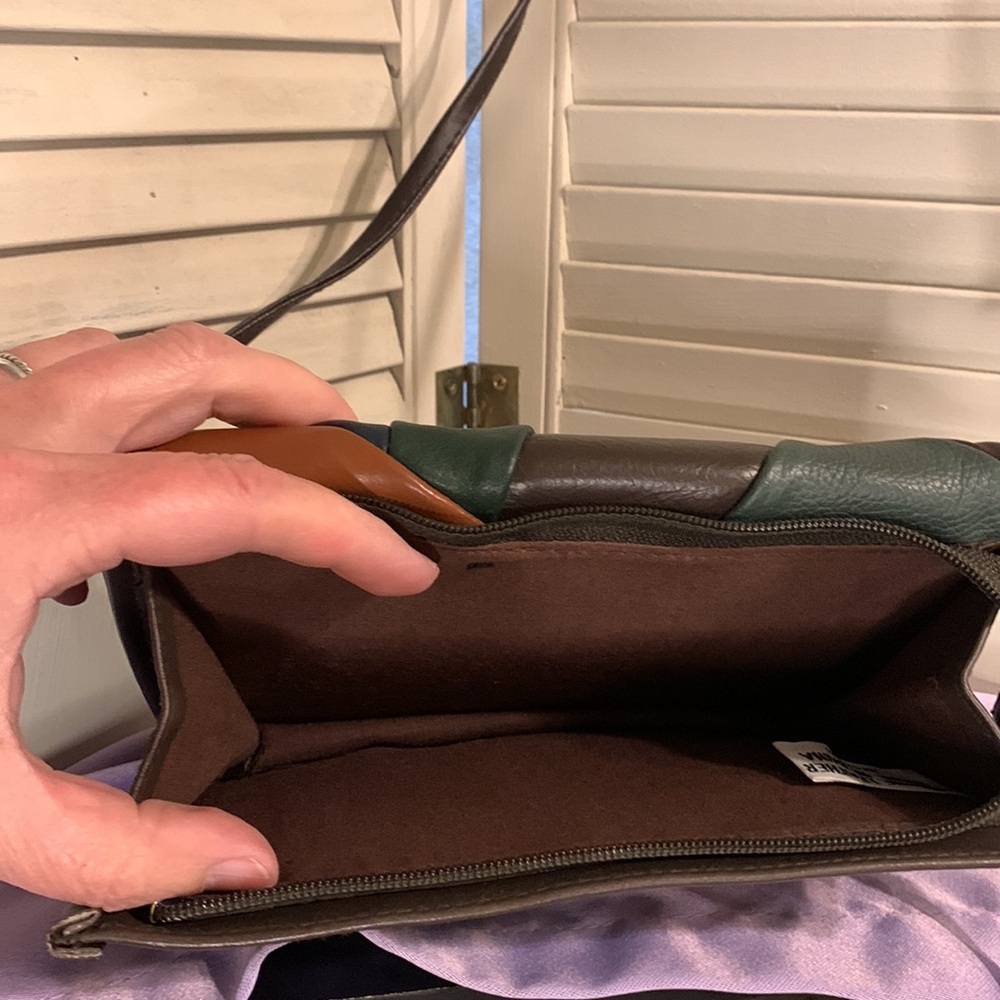 Multicolor Patchwork Leather Bag - image 6